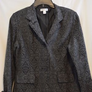 EUC! COLDWATER CREEK BROCADE JACKET Sz 12